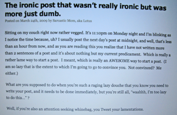 irony